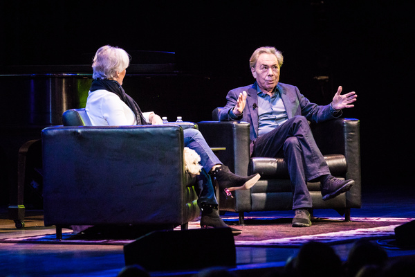 Photo Flash: Glenn Close Chats with Andrew Lloyd Webber About His New Memoir, UNMASKED Image