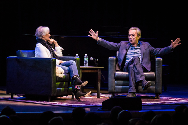 Photo Flash: Glenn Close Chats with Andrew Lloyd Webber About His New Memoir, UNMASKED Image