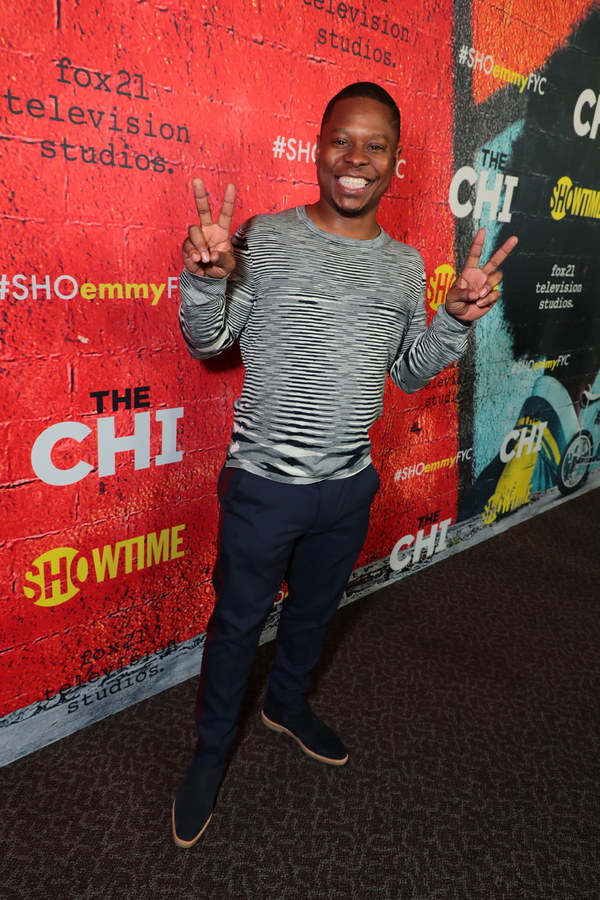 Jason Mitchell at the 2018 Showtime EMMY FYC screening of THE CHI at DGA on 3/9/18 Photo