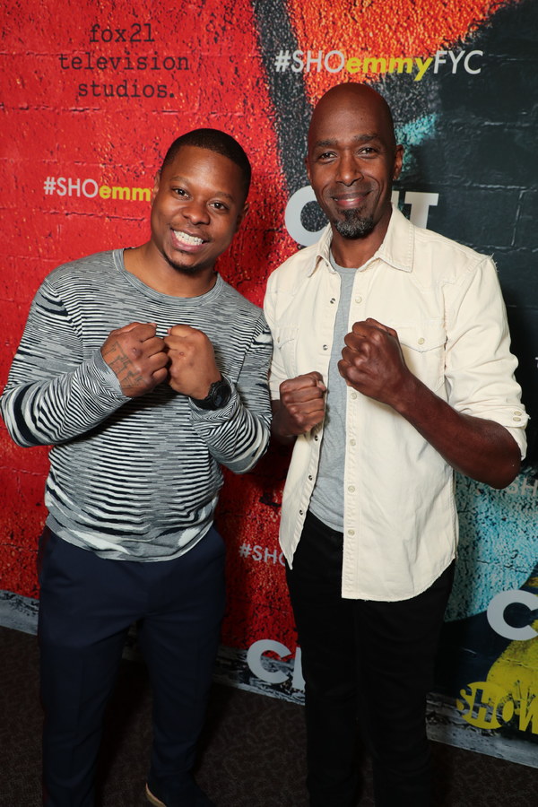 Jason Mitchell and Ntare Guma Mbaho Mwine at the 2018 Showtime EMMY FYC screening of  Photo