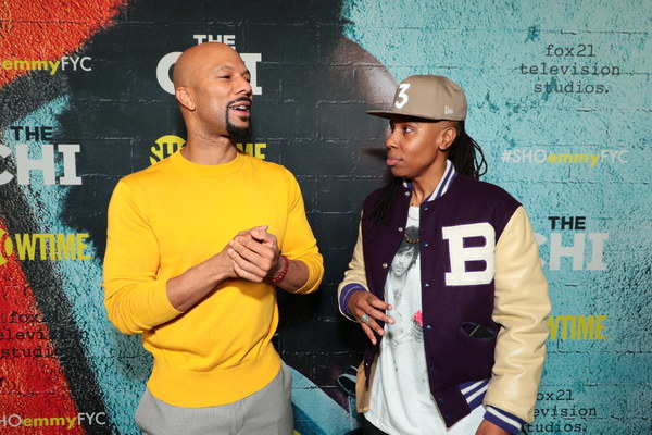 The Chi Executive Producers Common and Lena Waithe at the 2018 Showtime EMMY FYC scre Photo