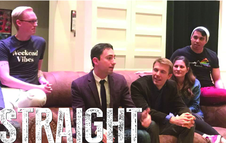 Review: Enthusiastic Response to STRAIGHT -- and Playwrights at Utah Rep's Opening Night  Image