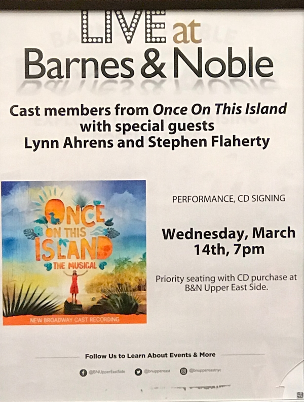 Photo Coverage: The Cast of ONCE ON THIS ISLAND Performs at Barnes and Noble in Honor of Cast Album Release Image