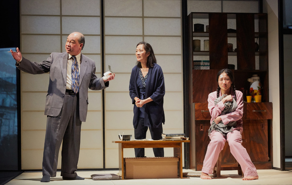 David Yip, Rosalind Chao, Kae Alexander in The Great Wave by Francis Turnly, photogra Photo