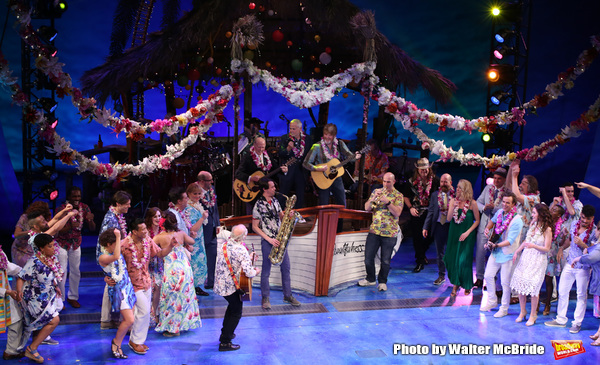 Jimmy Buffett with the Cast and Creative Team Photo