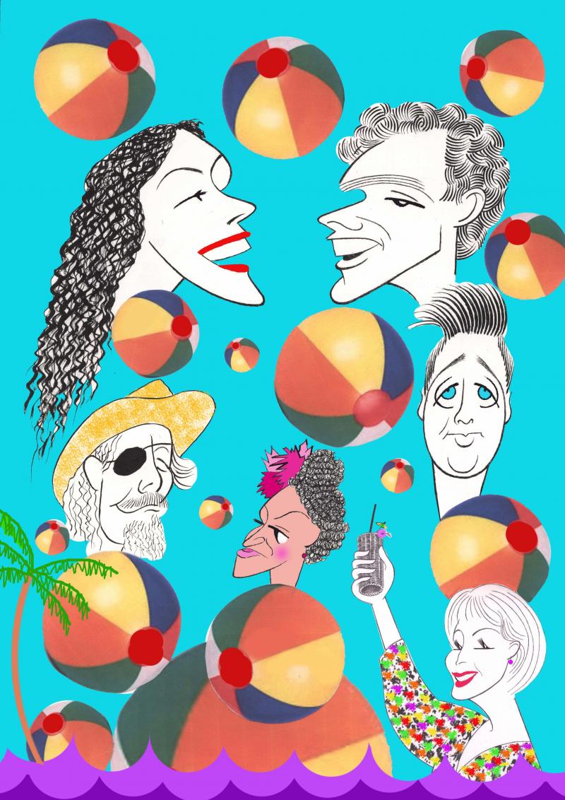 BWW Exclusive: Ken Fallin Draws the Stage - ESCAPE TO MARGARITAVILLE Image