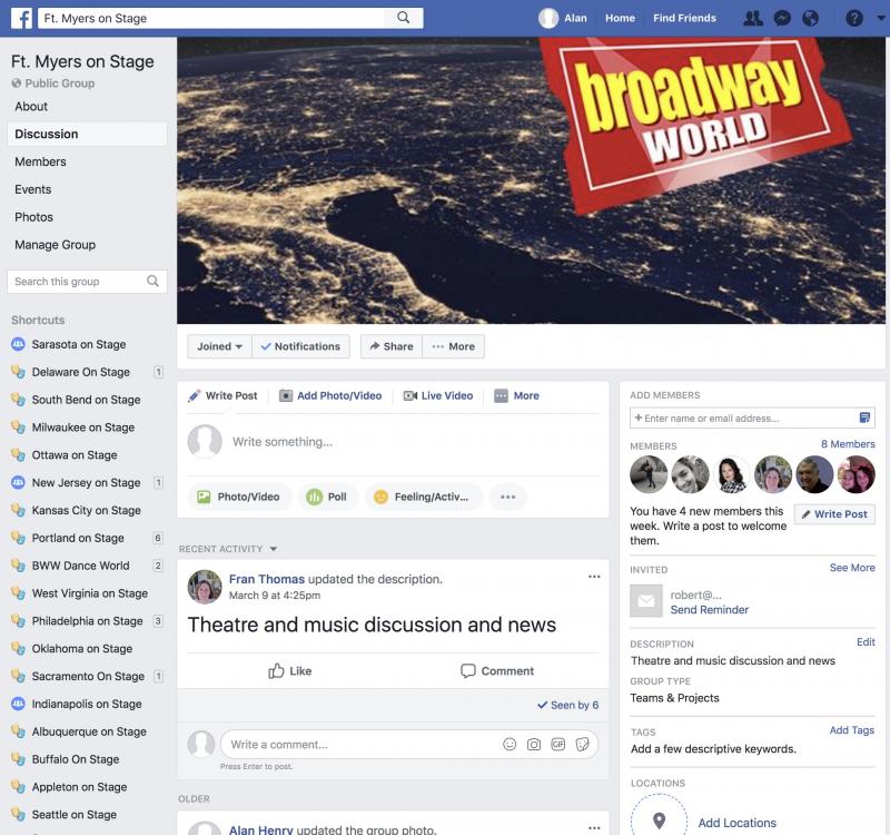 Join The BWW Fort Myers on Stage Facebook Group Image