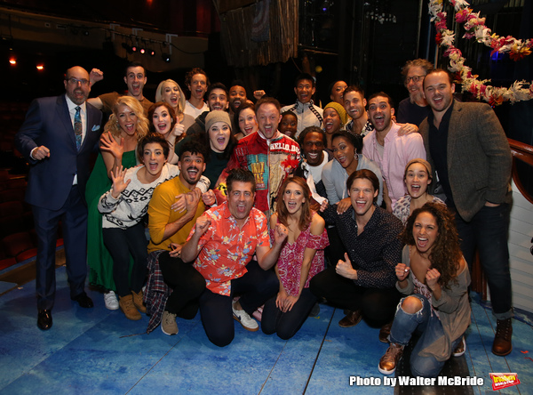 Matt Allen with Christopher Ashley, Kelly Devine and cast members Photo