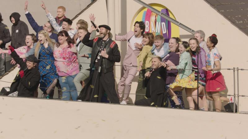 Photo Flash: Take That Perform with the Cast of THE BAND Image