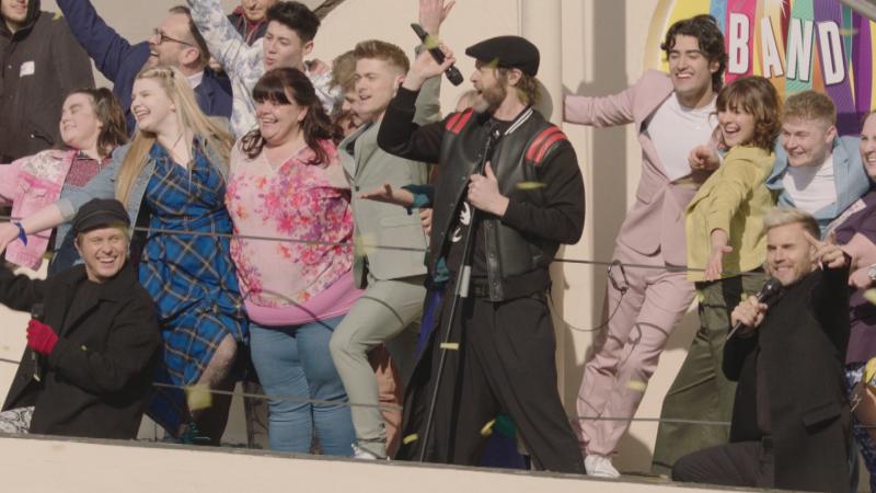 Photo Flash: Take That Perform with the Cast of THE BAND Image