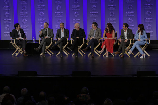 Dan Bucatinsky,  Max Mutchnick, David Kohan, Sean Hayes, Debra Messing, Eric McCormac Photo