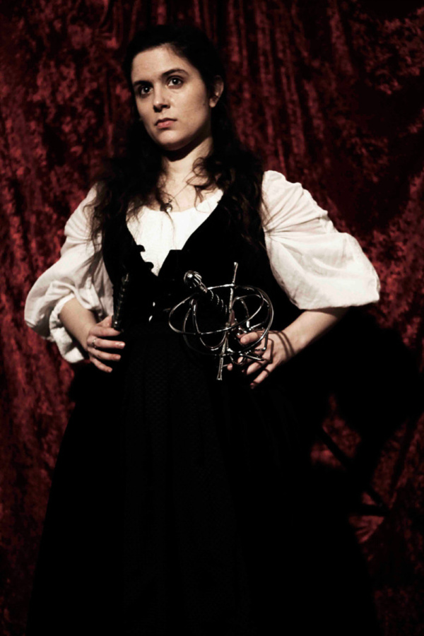 Artemisia, Defiant. (Sara Fellini as Artemisia Gentileschi; photo by Yvonne Allaway P Photo
