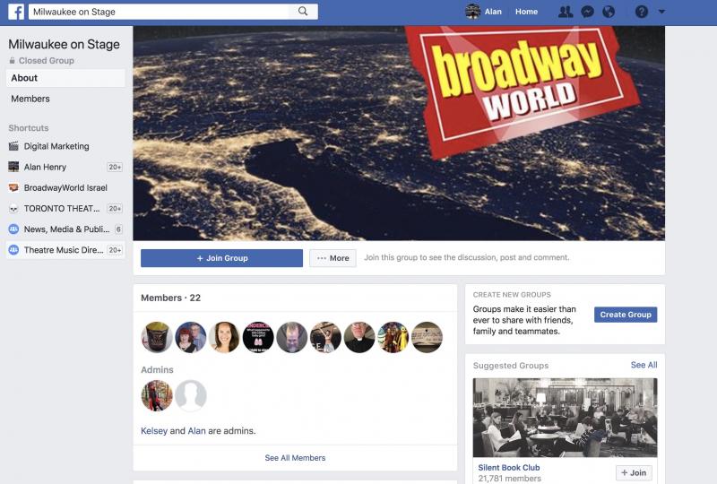 Announcing BWW Milwaukee on Stage Facebook Group Image