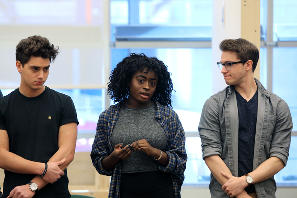 Antonio Cipriano (Ensemble), Celia Gooding (Frankie), and John Cardoza (Ensemble) Photo