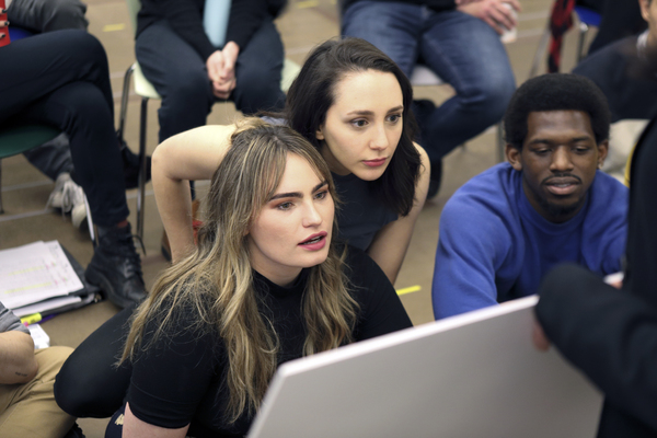 Kathryn Gallagher (Ensemble), Lauren Patten (Jo), and Yeman Josiah Brown (Swing) Photo