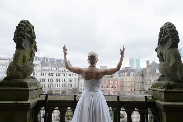 Photo Flash: Madalena Alberto Surprises Shoppers With Showstopping EVITA Performance Image