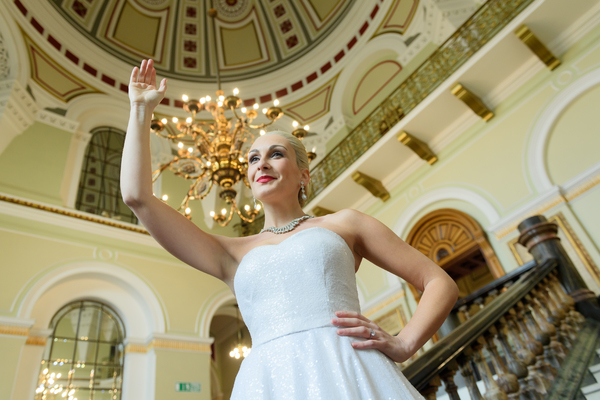 Photo Flash: Madalena Alberto Surprises Shoppers With Showstopping EVITA Performance Image