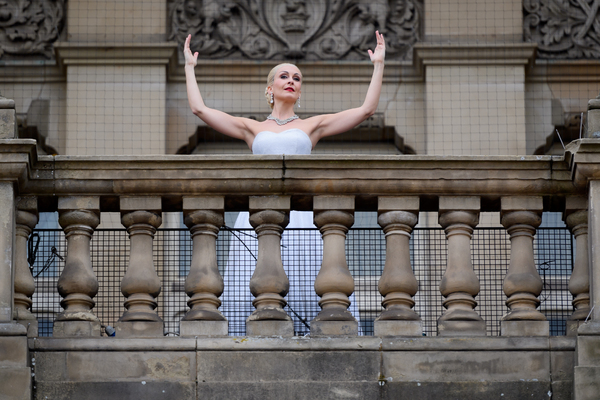 Photo Flash: Madalena Alberto Surprises Shoppers With Showstopping EVITA Performance 