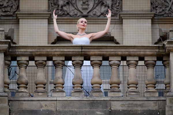 Photo Flash: Madalena Alberto Surprises Shoppers With Showstopping EVITA Performance Image