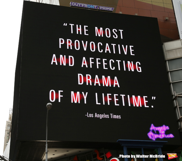 Photo Coverage: ANGELS IN AMERICA Announces NYC Return with Times Square Billboards Image