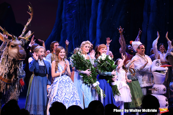 Photo Coverage: A Cold Front Takes Over Broadway! Inside FROZEN's Opening Night Curtain Call Image