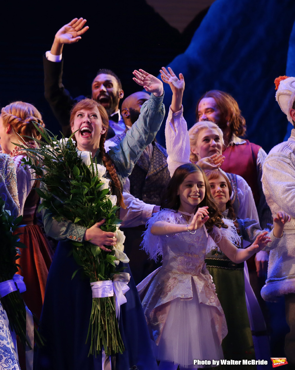 Photo Coverage: A Cold Front Takes Over Broadway! Inside FROZEN's Opening Night Curtain Call Image