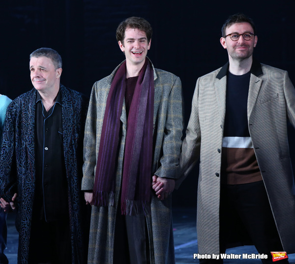 Nathan Lane, Andrew Garfield and James McArdle  Photo