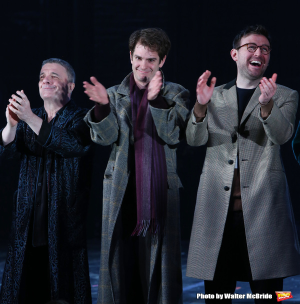 Nathan Lane, Andrew Garfield and James McArdle Photo