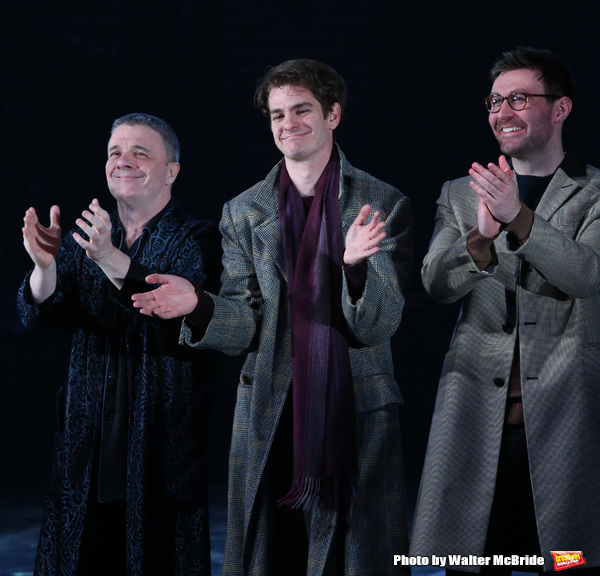 Nathan Lane, Andrew Garfield and James McArdle  Photo