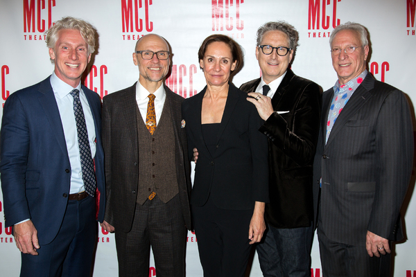 Blake West, William Cantler, Laurie Metcalf, Bernard Telsey, Robert LuPone Photo