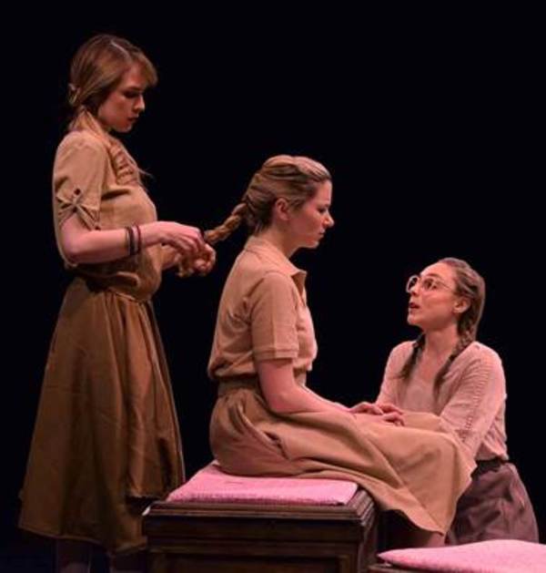 (from left to right) Ally Borgstrom as Margot, Emaline Williams as Hilda & Jennifer R Photo