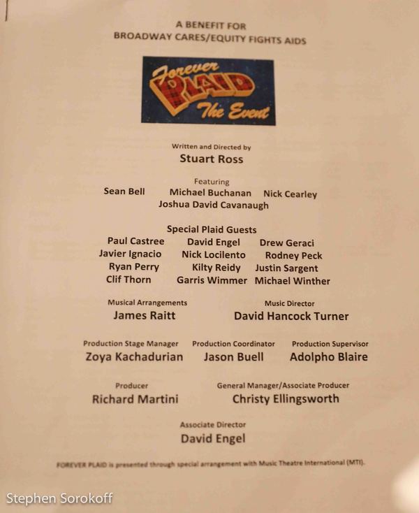 Photo Coverage: FOREVER PLAID The Event- A Benefit For Broadway Cares/Equity Fights Aids at The Laurie Beechman Theatre Image