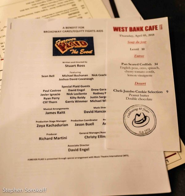Photo Coverage: FOREVER PLAID The Event- A Benefit For Broadway Cares/Equity Fights Aids at The Laurie Beechman Theatre Image