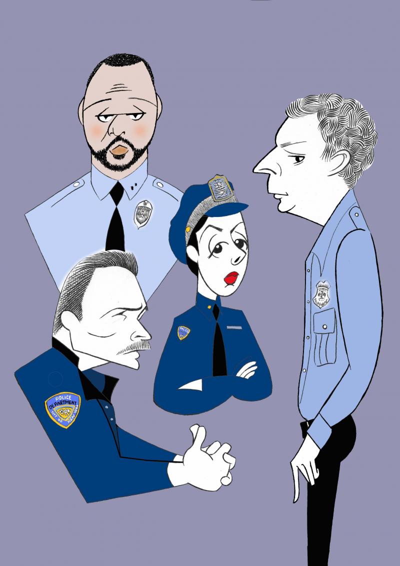 BWW Exclusive: Ken Fallin Draws the Stage - LOBBY HERO! Image