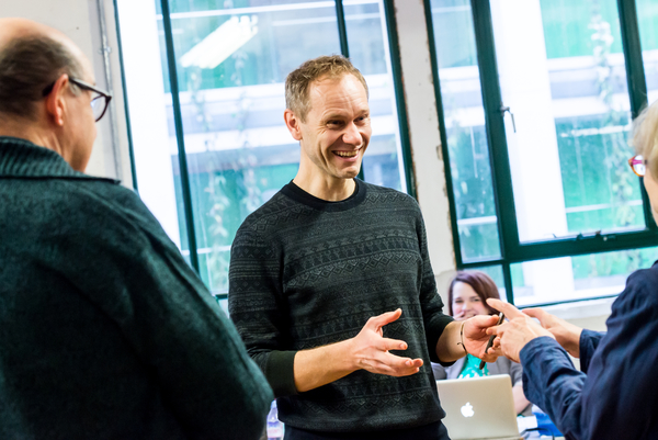 Photo Flash: In Rehearsal with NOT TALKING at the Arcola Theatre Image