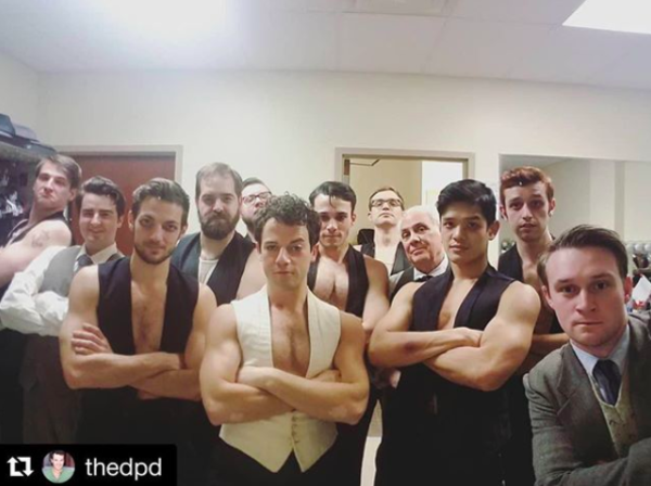 Photo Flash: The CABARET Boys Celebrate 100 Performances, and More Saturday Intermission Pics! Image