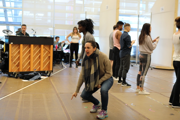 Celia Gooding (Frankie), Lauren Patton (Jo), and members of the Ensemble Photo