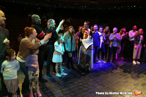 Matt Wall with Cameron Adams, Harry Hadden-Paton, Lauren Ambrose, Bartlett Sher and c Photo