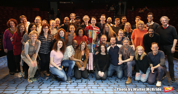 Matt Wall with Bartlett Sher and the cast Photo