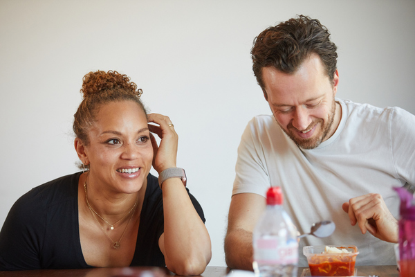 Photo Flash: In Rehearsal with Park Theatre's BUILDING THE WALL Image