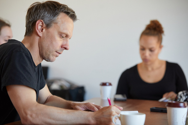 Photo Flash: In Rehearsal with Park Theatre's BUILDING THE WALL Image