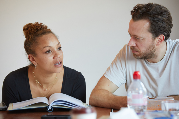 Photo Flash: In Rehearsal with Park Theatre's BUILDING THE WALL Image