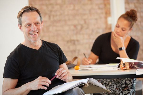 Photo Flash: In Rehearsal with Park Theatre's BUILDING THE WALL Image