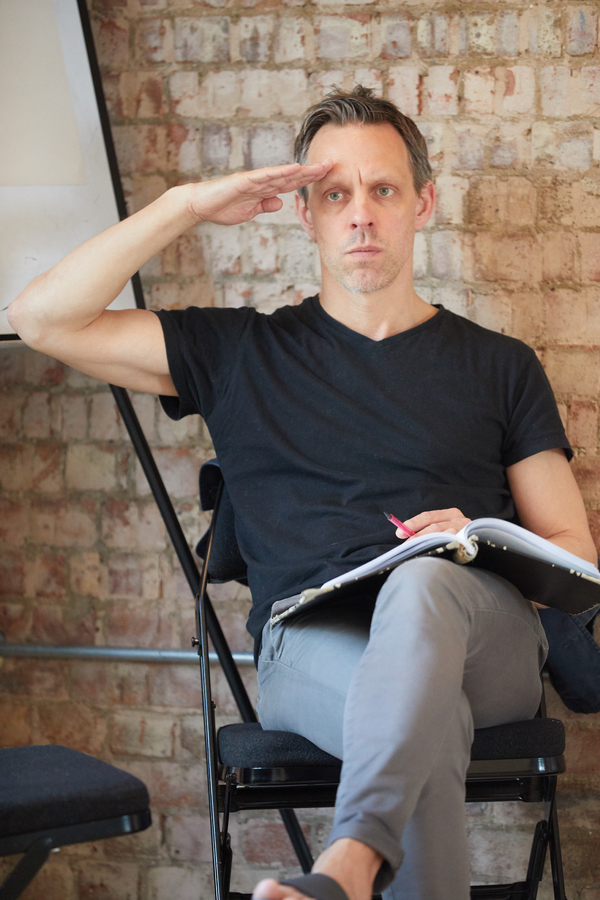 Photo Flash: In Rehearsal with Park Theatre's BUILDING THE WALL Image
