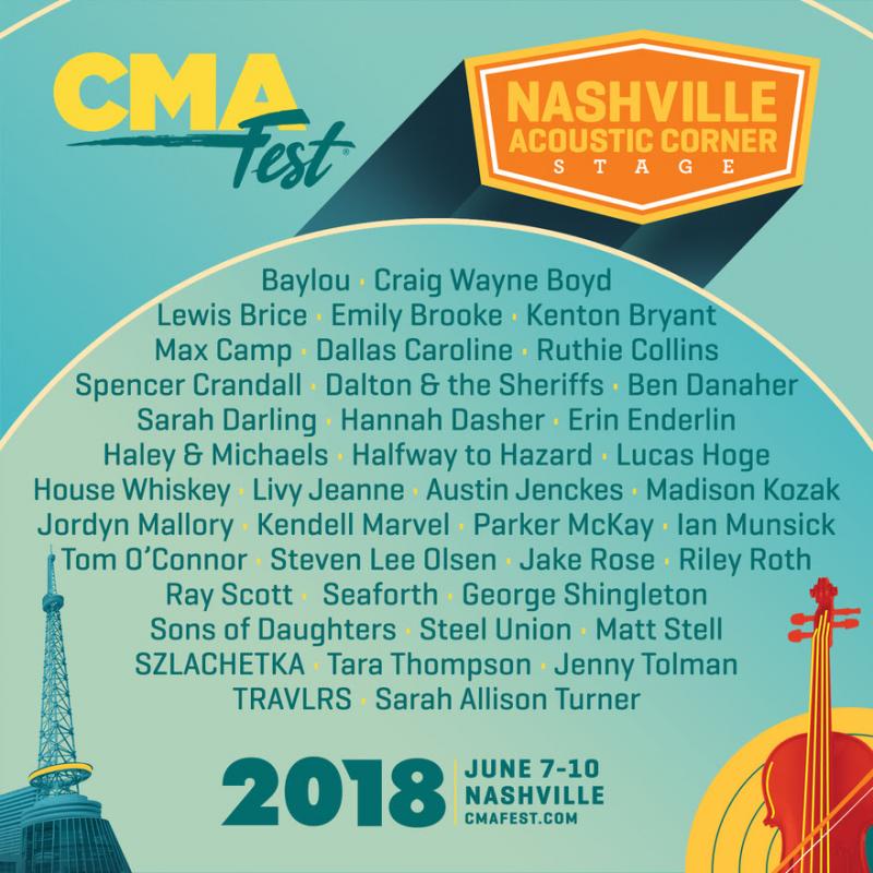 CMA FEST Reveals Additional Free Daytime Performances On Multiple Stages Image