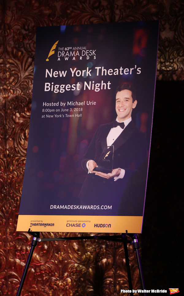 2018 Drama Desk Awards
hosted by Michael Urie Photo