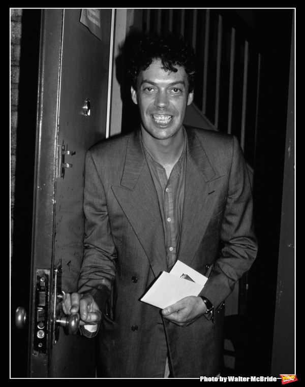 Tim Curry, starring in AMADEUS, leaving the stage door of the Broadhurst Theatre  in  Photo