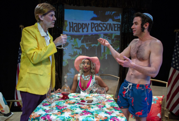 Passover at Mar-a-Lago. Ezra Barnes as Donald Trump, Latonia Phipps as Ivanka & Wyatt Photo