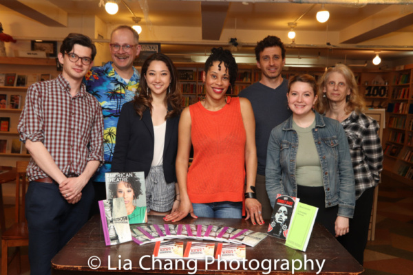 Staff members of The Drama Book Shop with Dominique Morisseau. Courtesy of Lia Chang  Photo
