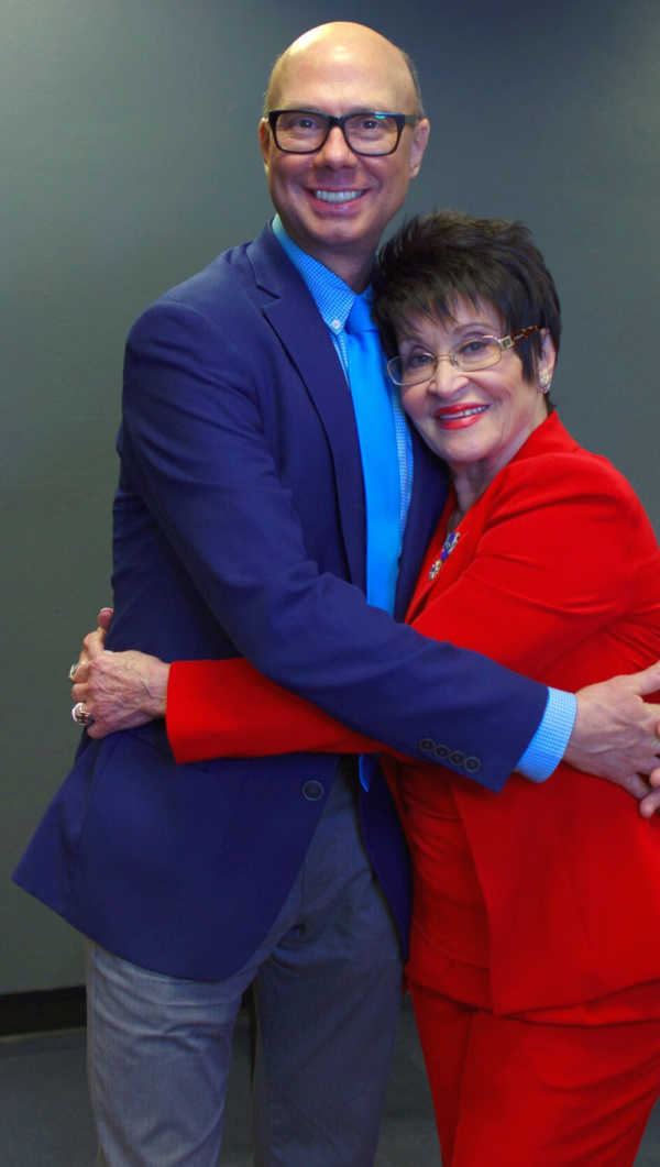 Broadway World's Richard Ridge with two-time Tony Award winner Chita Rivera

Photo cr Photo